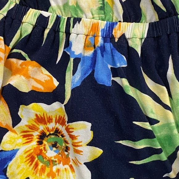 Lauren Ralph Lauren Tropical Floral Jersey Knit Belted Top Plus‎ Size XXL - Picture 13 of 14